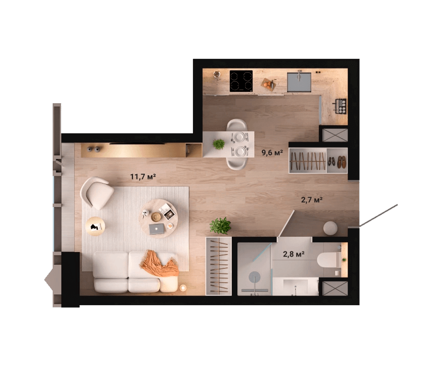 Студия в ЖК JOIS